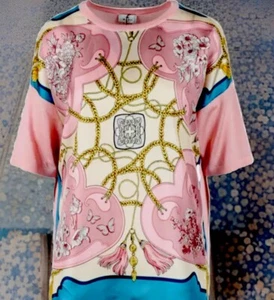 $1150 Etro blouse stretch top fabric in this top is unparalleled Xl 48 - Picture 1 of 9