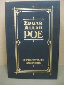 EDGAR ALLAN POE COMPLETE TALES AND POEMS LEATHERBOUND BOOK-BARNES AND NOBLE - Picture 1 of 8