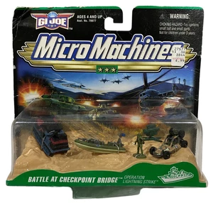 Micro Machine GI Joe Battle at Checkpoint Bridge 1999 New w Package Creasing+ - Picture 1 of 3