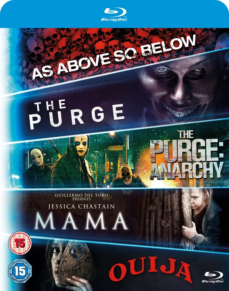 Blu ray 5-Movie Starter Pack: Mama/The Purge/Purge: Anarchy/OUIJA/As A (Blu-ray) - Image 1 of 1