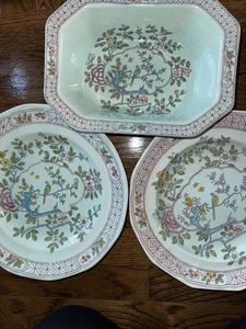 ADAMS Calyx Ware Singapore Bird England Ironstone Lot Of 3 See Photo & Descrip - Picture 1 of 7