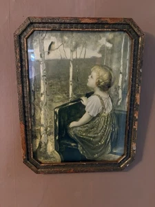 Spring Song by Simon Glücklich Antique Print 1920s Framed Original Frame - Picture 1 of 2