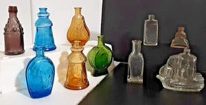 Assortment of Miniature Glass Bottles, 4 Wheaton, 1 Taiwan, 5 No Brand - Picture 1 of 24