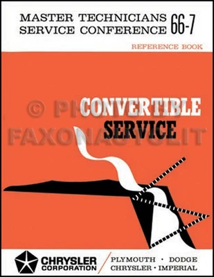 Manuale Tetto Convertibile Plymouth Belvedere II Satellite DODGE CORONET 1966 - Immagine 1 di 4