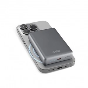 SBS TEBB10000MAGSLIM aus Aluminium Powerbank 10000mAh Kompatibel Mit Magsafe - Zdjęcie 1 z 3