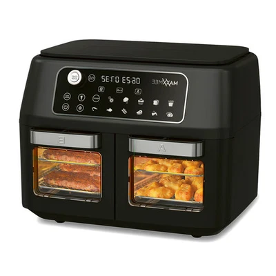 MAXXMEE Heißluftfritteuse XXL Doppelkorb Doppelkammer Dual Zone Airfryer 2x 5,5L - Bild 1 von 4