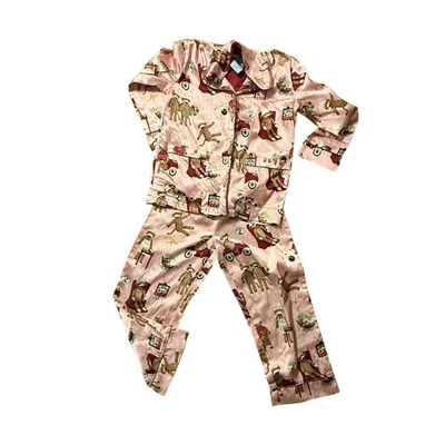 Pijama Mono Calcetín Rosa Nick & Nora Niños Talla Pequeña/6X Usado en Excelente Condición Foto 1 de 4