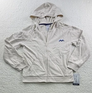 Tommy Bahama Beige Graphic Hoodie Boys Size M 7/8 Full Zip Sweatshirt - Picture 1 of 8