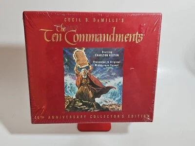 Cecil B. Demille's The Ten Commandments 35th Anniversary Collector's Ed. VHS NEW - Image 1 of 4