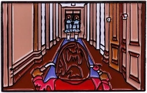 The Shining Danny Twins Come Play With Us Overlook Hotel Horror 1,2" Emaille Pin - Bild 1 von 4