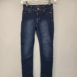 JORDACHE GIRLS JEANS BLUE SIZE 10 SLIM SKINNY DENIM STRERCH WESTERN CASUAL PANTS - Picture 1 of 12