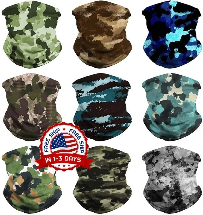 Mascarillas Para El Sol UV 9 piezas Máscara Sun Pasamontañas Pasamontana Cubre Cara NUEVO Foto 1 de 4