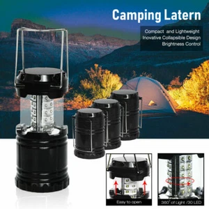 4pack 30 LED Collapsible Camping Lantern Light Tent Lamp Fishing Flashlight - Picture 1 of 8