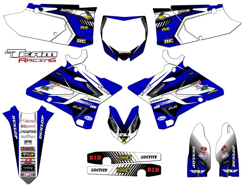 YAMAHA YZ 125 250 2015-2020 KIT GRÁFICO CALCOMANÍAS DECO YZ125 YZ250 2019 2018 2017 Foto 1 de 1