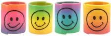 FUN TOYS PACK OF 6 SPRING SMILE FACE 3.5CM RAINBOW 