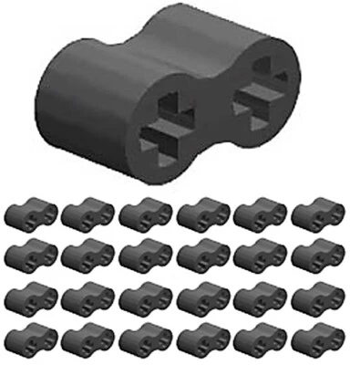 25 LEGO Double Axle Connectors - Flexible Rubber (technic,car,truck,soft) - Image 1 of 2