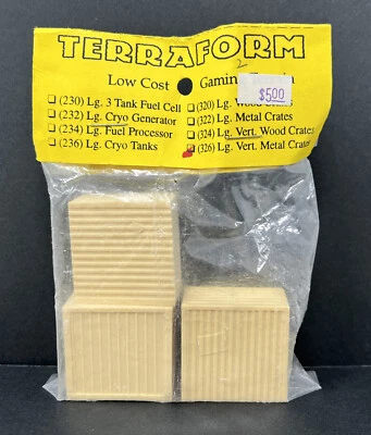 Terraform Armorcast Resin Terrain: 326 - Large Vertical Metal Crates - Image 1 of 2