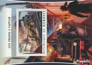 Briefmarken Dschibuti 2016 Mi Block 216 (kompl. Ausg.) postfrisch Eisenbahn