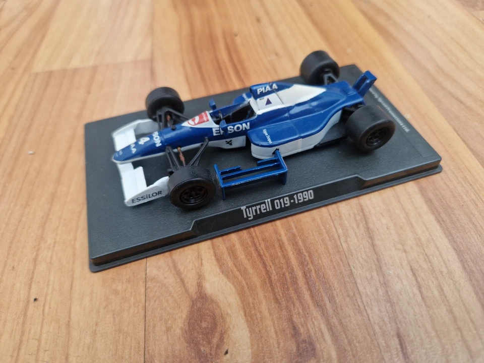 Rba Atlas Edizioni 1/43 Classico 1990 Tyrrell 019 Jean Alesi Pressofuso F1 Auto - Immagine 1 di 3