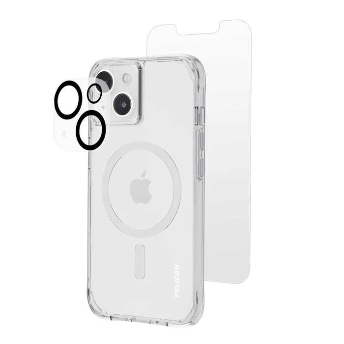 Pelican 3-in-1 Protection Pack (MagSafe) Case Screen/Lens Protector iPhone 14