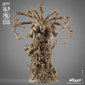 Agent Venom 3D Printed Figure, Marvel Antihero Statue, Unpainted - Picture 1 of 10