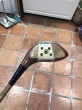 Hickory Golf Club St Andrews Golf Co Fancy Face Large Head Brassie Very Rare 