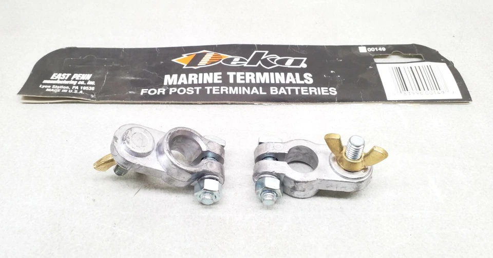00149 Deka Marine Battery Post Terminals With 5/16 Stud & Wing Nut -Qty 2pcs - Image 1 of 4