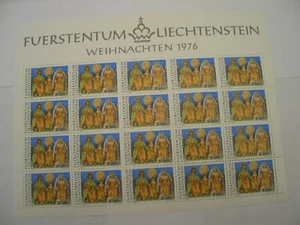 LIECHTENSTEIN SCOTT 613 MNH SHEET Of 20 HOLY FAMILY TRINITY STAMPS - Picture 1 of 2