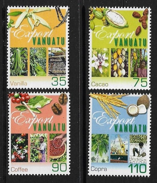 2001 VANUATU Food Exports Set MNH (SG 853-856) - image 1 of 1