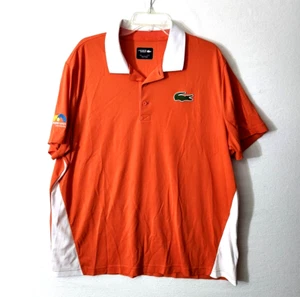 Lacoste Sport Miami Open Orange Big Croc Performance Herren Poloshirt Größe 3xl - Bild 1 von 10