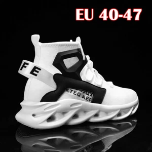 Casual Slip on Sneakers for Men's Athletic Shoes High-top Blade Walking Shoes - Picture 1 of 26