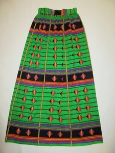 Retro Maxirock Groovy Velours langer Rock von Vicky Vaughn Junior Gr. XS 2 4 6 - Bild 1 von 4