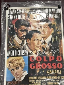 OCEAN'S 11 (1960) Locandina film stampata nell'UE Rarissima Sinatra arrotolata - Foto 1 di 12