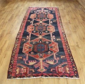 Antique PERSAIN CARPET RUG HAND MADE Oriental Vintage 295 X105 CM - Picture 1 of 11