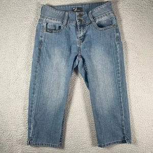 Flavour by Bubblegum Jeans Womens 6 Light Wash Denim Capri Outdoor Garden Pants - Picture 1 of 11