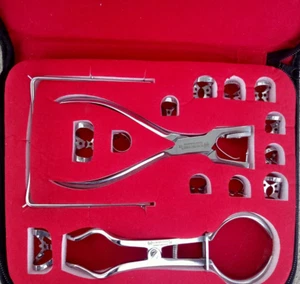 Rubber Dam Kit Starter of 18 pcs with Frame Punch Clamps Dental Instruments - Picture 1 of 2