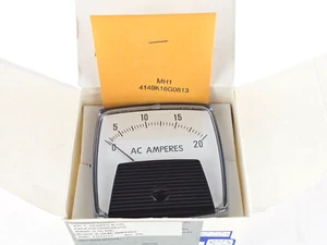NEW Yokogawa 250340NGNG Analog Panel Meter, 0-20A, 3.5"x 3.5"x 1.71", AC Current - Picture 1 of 5