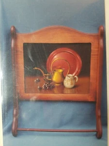 DEANNE FORTNAM 1992 BRASS SYRUP PITCHER STILL LIFE PAINTING PATTERN  - Picture 1 of 4