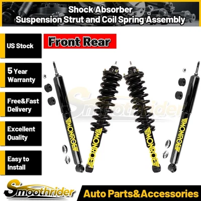 Monroe 4pcs Front Rear Shock Strut&Coil Spring For 2003-2009 Toyota 4Runner 4.7L - Изображение 1 из 4