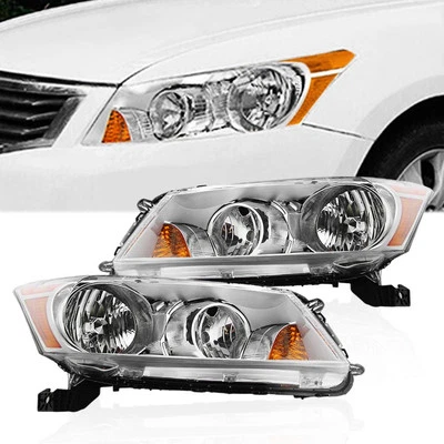 Faros faros carcasa cromada izquierda+derecha para Honda Accord 2008-2012 sedán Foto 1 de 4