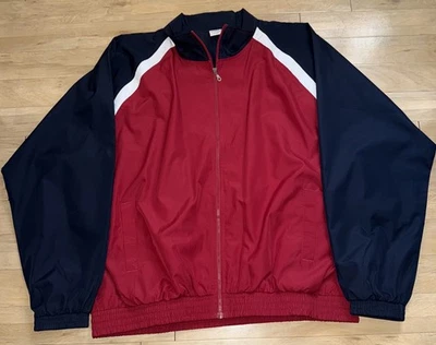 Chaqueta cortavientos Roundtree & Yorke Sport para hombre roja, blanca, azul vintage XL Foto 1 de 4