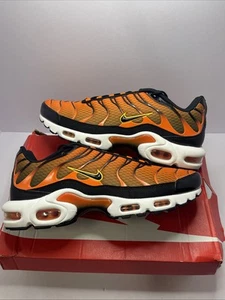 Nike Air Max Plus TN Tuned Safety Orange Black University Gold DM0032-800 sz 10 - Picture 1 of 5