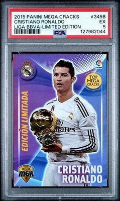 2015 帕尼尼 Megacracks Liga BBVA 限量版 #345B 克里斯蒂亚诺·罗纳尔多 PSA 5 — 第 1/2 张图片
