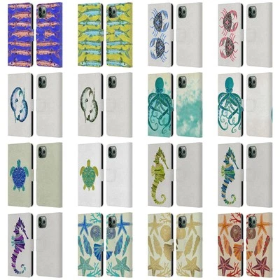 OFFICIAL CAT COQUILLETTE SEA LEATHER BOOK WALLET CASE FOR APPLE iPHONE PHONES - Image 1 of 4