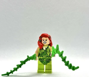 Lego Poison Ivy, Hair Over Shoulder Minifigure DC Super Heroes SH0010 Authentic - Picture 1 of 6