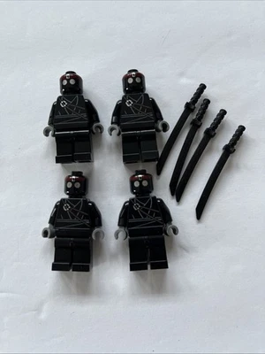 LEGO Minifig Teenage Mutant Ninja Turtle Foot Soldiers Lot of 4 incl Swords - Image 1 of 2