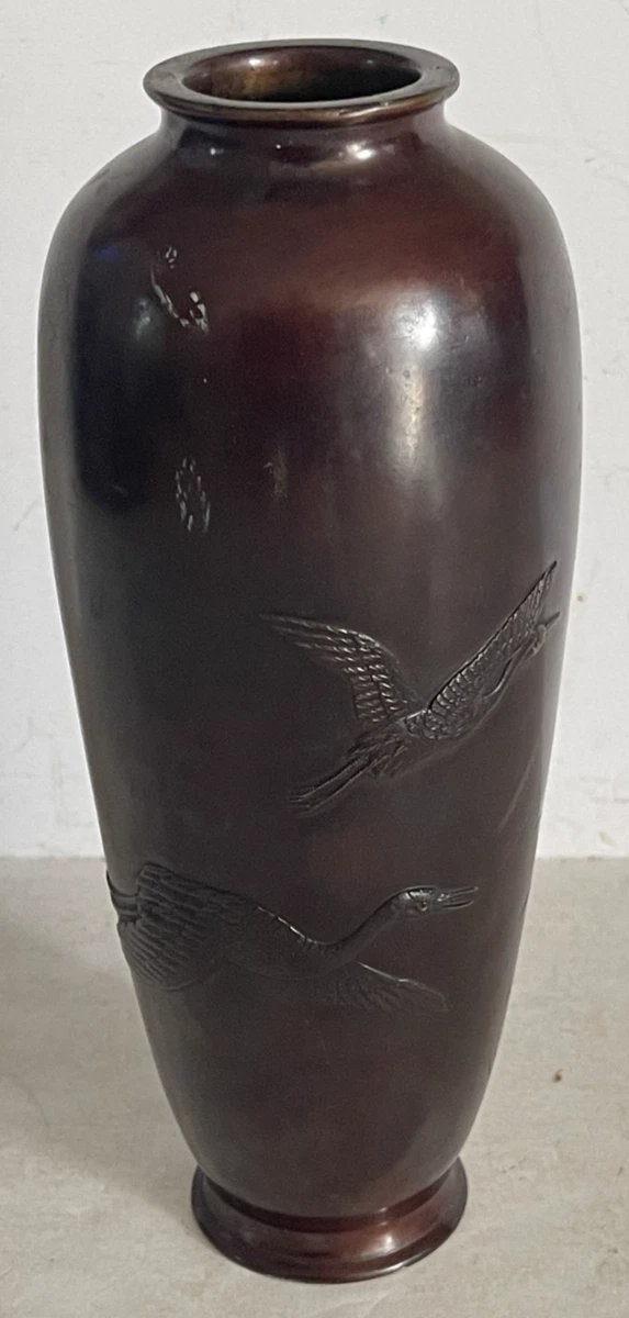 青铜日本花瓶1900-1940 | eBay