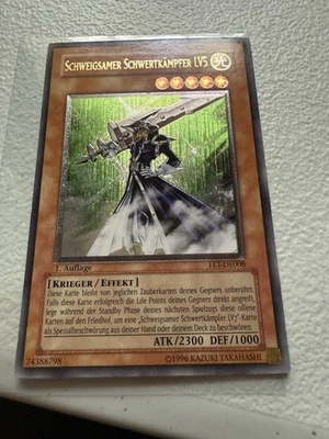 Yu-Gi-Oh! Silent Swordsman LV5 Ultimate Rare 1st Edition FET-EN008 German. - Image 1 of 4