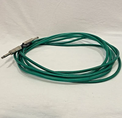 Cable de guitarra Fender genuino verde lima de 15 pies Foto 1 de 3
