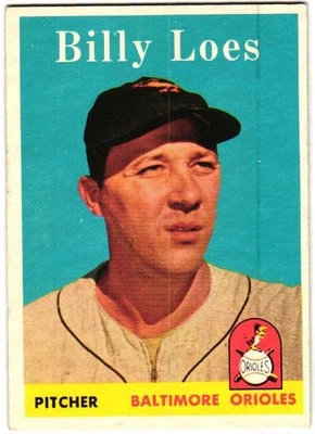 1958 Topps - Billy Loes #359 (C) en muy buen estado+ Foto 1 de 2